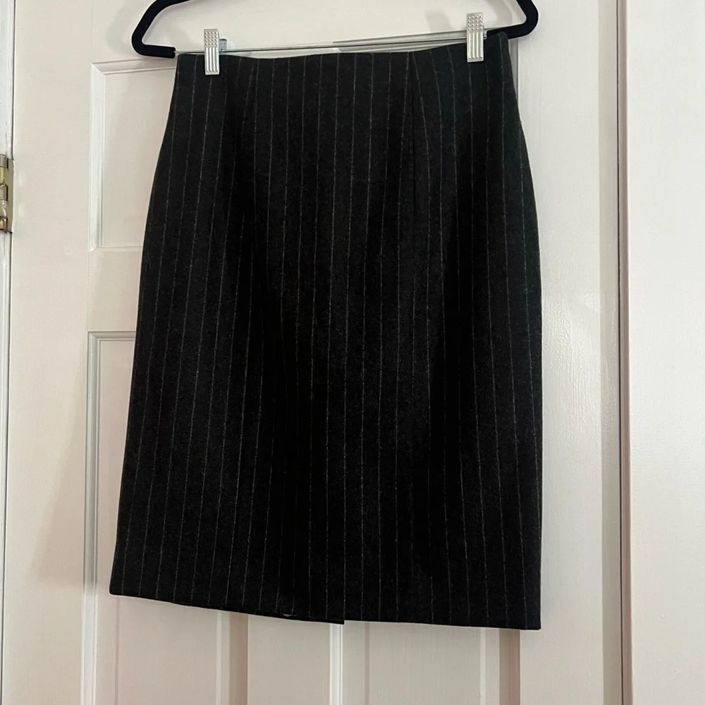 YSL • PINSTRIPE PENCIL SKIRT • NWT - Picture 1 of 3